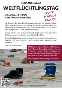 Flyer zur Kundgebung (Vorderseite)