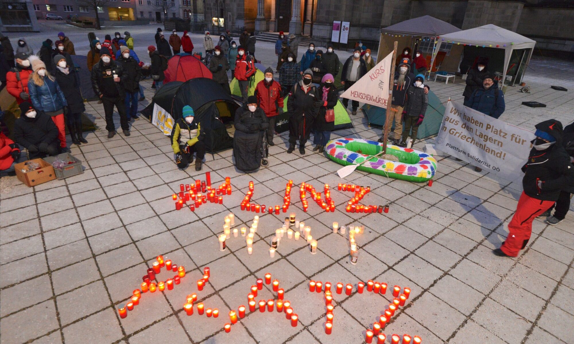 SOS Menschenrchte Zeltcamp 13.2.2021